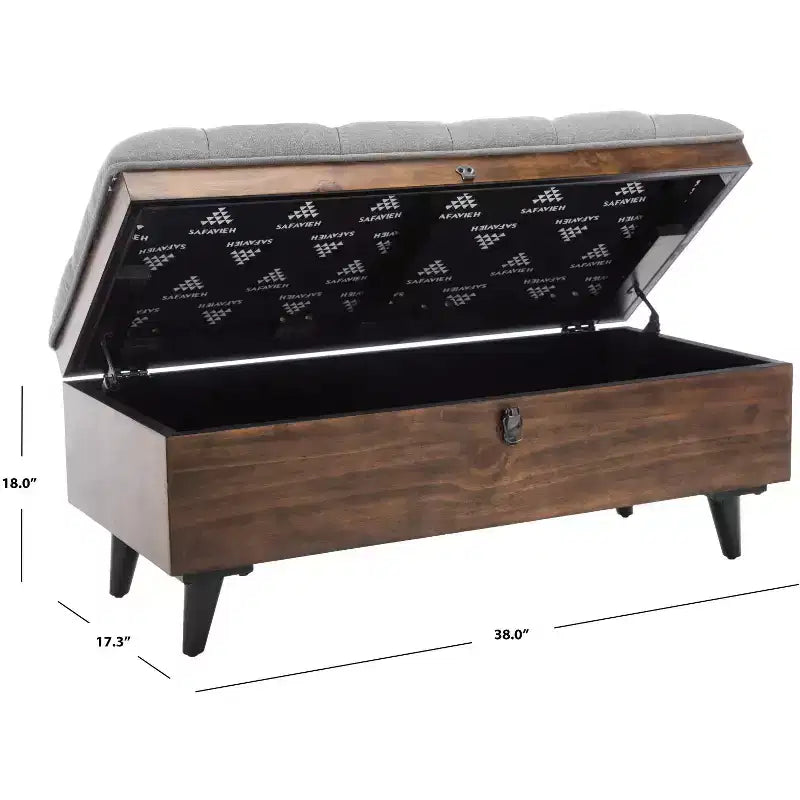 Pouf de cocktail capitonné Liam - OTT6400 - Safavieh
