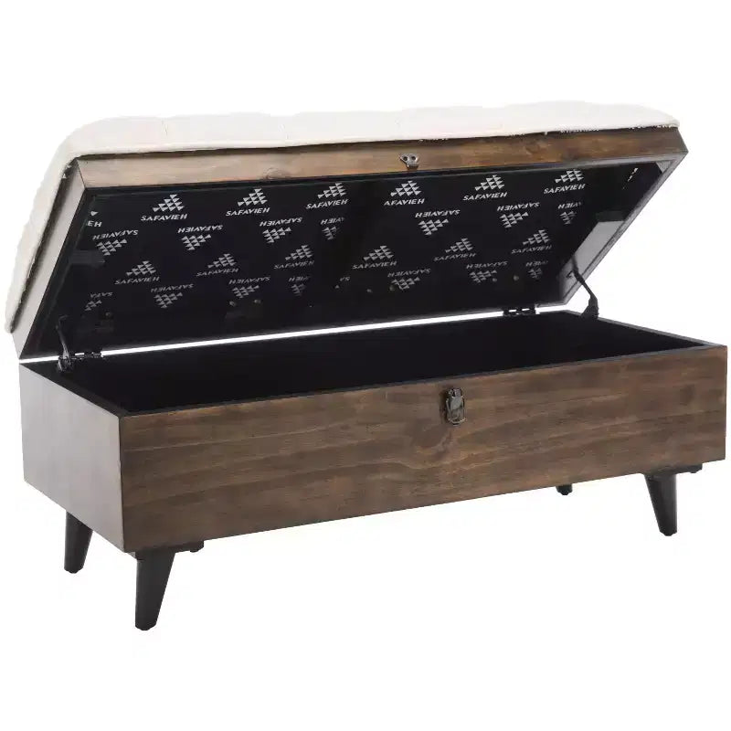 Pouf de cocktail capitonné Liam - OTT6400 - Safavieh