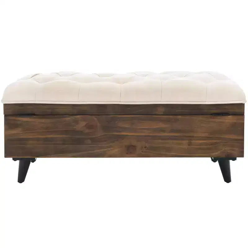 Pouf de cocktail capitonné Liam - OTT6400 - Safavieh