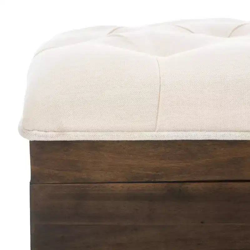 Pouf de cocktail capitonné Liam - OTT6400 - Safavieh