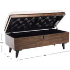 Pouf de cocktail capitonné Liam - OTT6400 - Safavieh