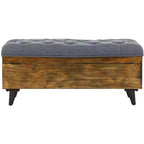Pouf de cocktail capitonné Liam - OTT6400 - Safavieh