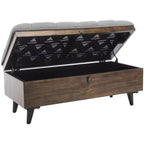 Pouf de cocktail capitonné Liam - OTT6400 - Safavieh