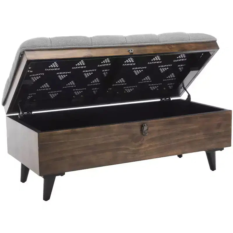 Pouf de cocktail capitonné Liam - OTT6400 - Safavieh