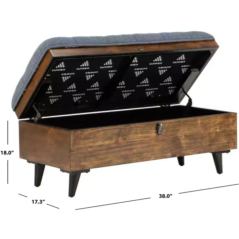 Pouf de cocktail capitonné Liam - OTT6400 - Safavieh