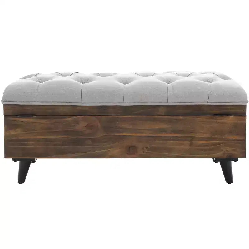 Pouf de cocktail capitonné Liam - OTT6400 - Safavieh