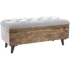 Pouf de cocktail capitonné Liam - OTT6400 - Safavieh
