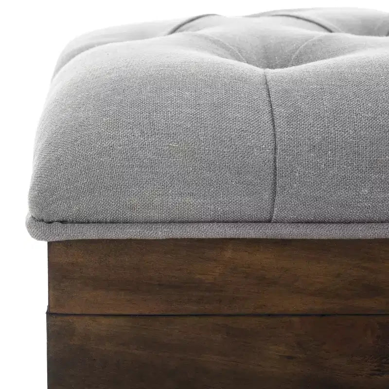 Pouf de cocktail capitonné Liam - OTT6400 - Safavieh