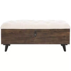 Pouf de cocktail capitonné Liam - OTT6400 - Safavieh