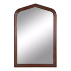 Miroir mural Kate and Laurel Tudor Arch, 24x36, Noyer marron