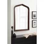 Miroir mural Kate and Laurel Tudor Arch, 24x36, Noyer marron