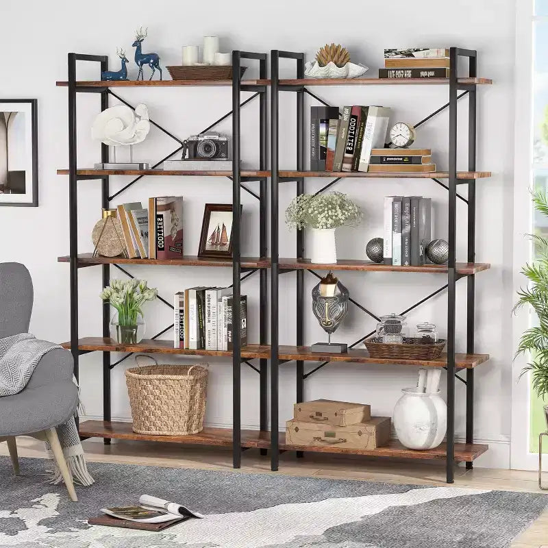 Bibliothèque étagère ouverte à 5 niveaux Lantine 63