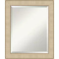 Amanti Art Classic Honey Silver Beveled Framed Wall Mirror