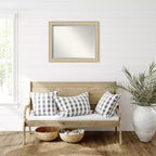 Miroir mural biseauté Amanti Art Classic Honey Silver encadré