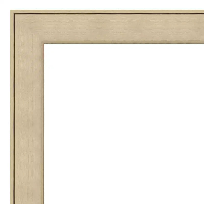 Miroir mural biseauté Amanti Art Classic Honey Silver encadré