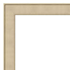 Miroir mural biseauté Amanti Art Classic Honey Silver encadré