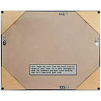 Miroir mural biseauté Amanti Art Classic Honey Silver encadré