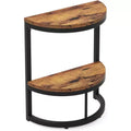 Table d'appoint Lantine semi-circulaire à 2 niveaux