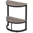 Table d'appoint Lantine semi-circulaire à 2 niveaux