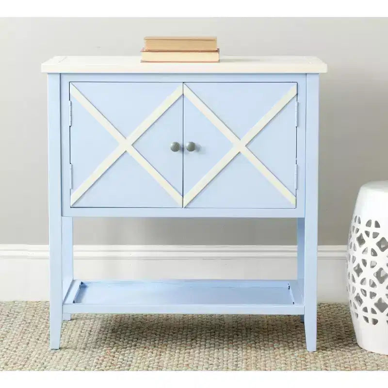 Buffet Polly - AMH6599 - Bleu clair/Blanc - Safavieh Couture