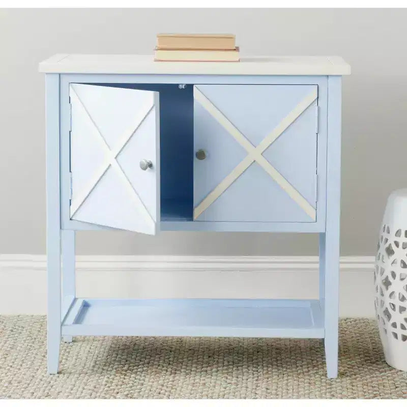 Buffet Polly - AMH6599 - Bleu clair/Blanc - Safavieh Couture
