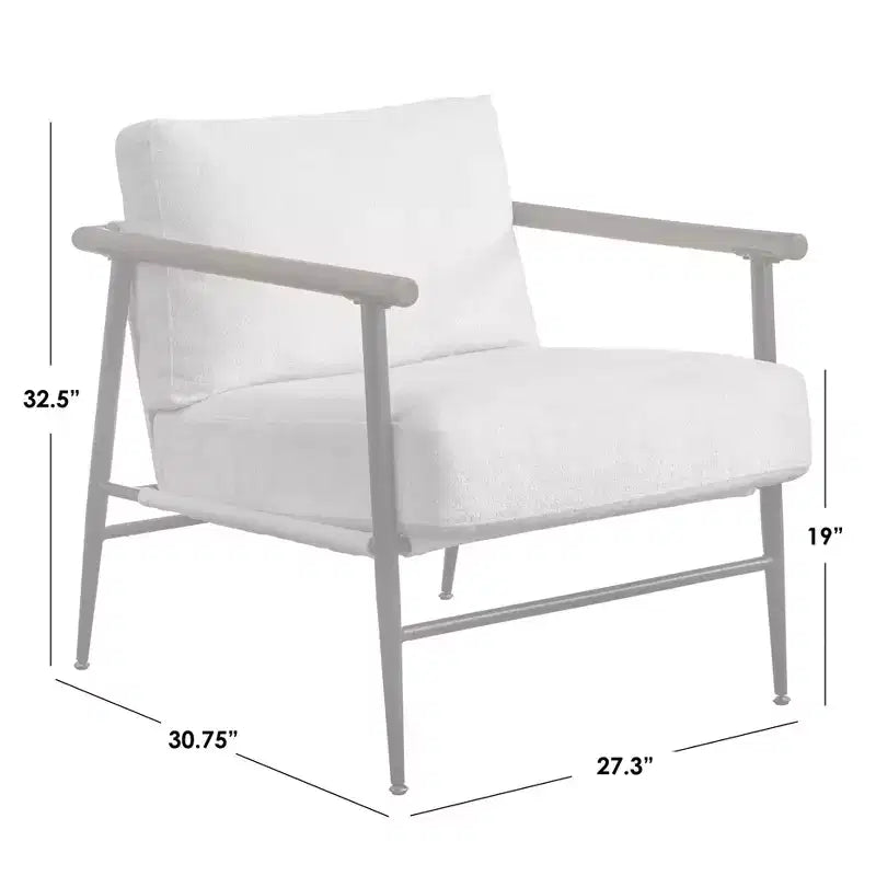 Fauteuil d'appoint moderne du milieu du siècle Lifestorey Demi