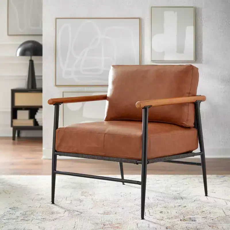 Fauteuil d'appoint moderne du milieu du siècle Lifestorey Demi