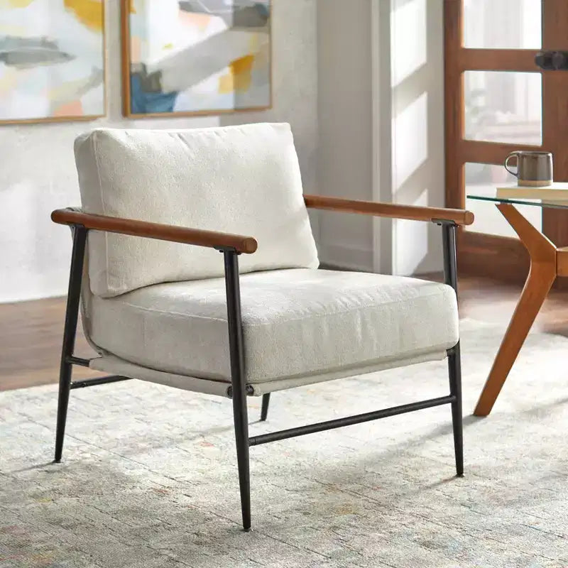 Fauteuil d'appoint moderne du milieu du siècle Lifestorey Demi
