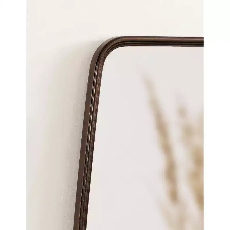 Miroir pleine longueur rectangulaire en MDF Kate and Laurel Caskill, 18x48, bronze