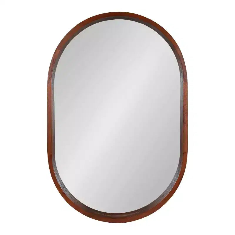 Miroir capsule Hutton Wood de Kate et Laurel, 24x36, Noyer marron