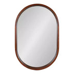 Miroir capsule Hutton Wood de Kate et Laurel, 24x36, Noyer marron