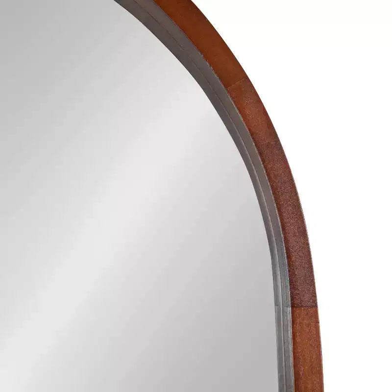Miroir capsule Hutton Wood de Kate et Laurel, 24x36, Noyer marron