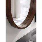 Miroir capsule Hutton Wood de Kate et Laurel, 24x36, Noyer marron