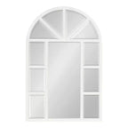Miroir fenêtre arche Hogan MDF Kate and Laurel, 24x36, blanc