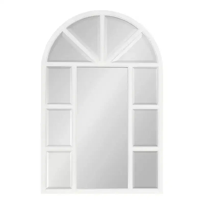 Miroir fenêtre arche Hogan MDF Kate and Laurel, 24x36, blanc
