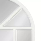 Miroir fenêtre arche Hogan MDF Kate and Laurel, 24x36, blanc