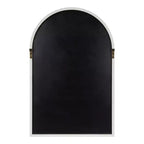 Miroir fenêtre arche Hogan MDF Kate and Laurel, 24x36, blanc