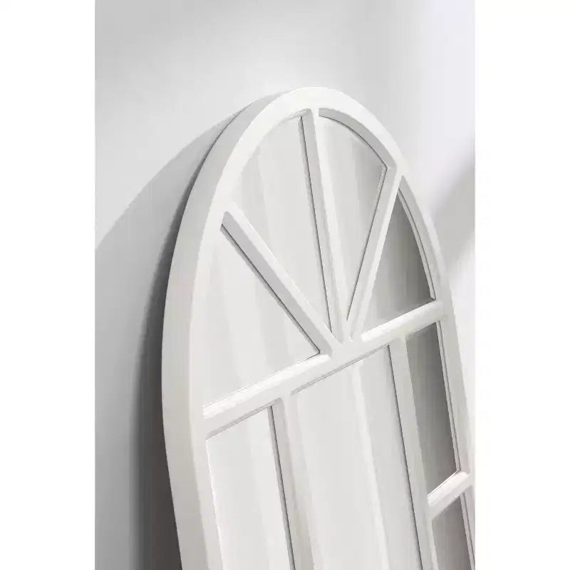 Miroir fenêtre arche Hogan MDF Kate and Laurel, 24x36, blanc