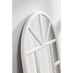 Miroir fenêtre arche Hogan MDF Kate and Laurel, 24x36, blanc