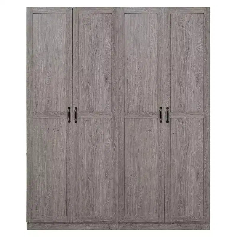 Set of 2 Hopkins Modern 4 Shelf Storage Closets - Manhattan Comfort