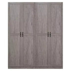 Set of 2 Hopkins Modern 4 Shelf Storage Closets - Manhattan Comfort