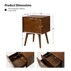 Lot de 2 tables d'appoint Doris à 2 tiroirs avec prises intégrées | HULALA HOME