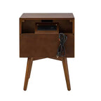 Lot de 2 tables d'appoint Doris à 2 tiroirs avec prises intégrées | HULALA HOME