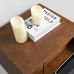 Lot de 2 tables d'appoint Doris à 2 tiroirs avec prises intégrées | HULALA HOME