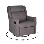 Fauteuil inclinable, à bascule et pivotant manuel traditionnel 3 en 1 Merrick Lane