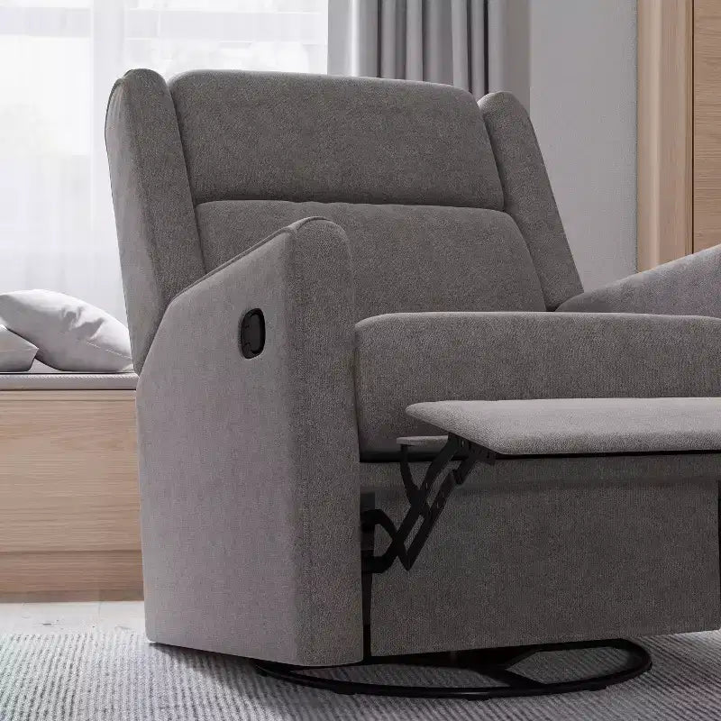 Fauteuil inclinable, à bascule et pivotant manuel traditionnel 3 en 1 Merrick Lane