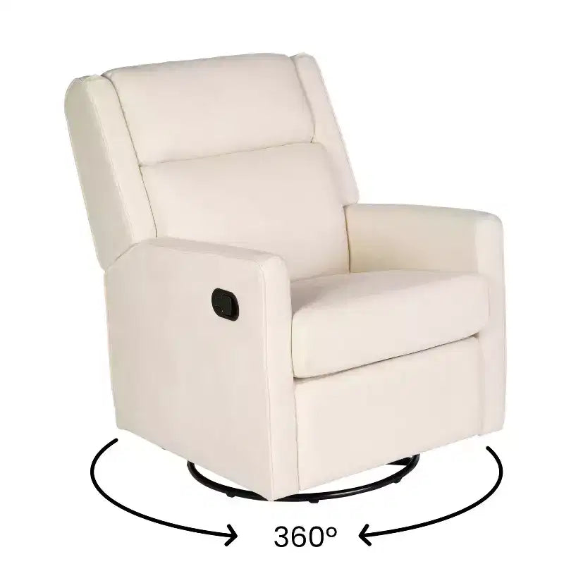 Fauteuil inclinable, à bascule et pivotant manuel traditionnel 3 en 1 Merrick Lane