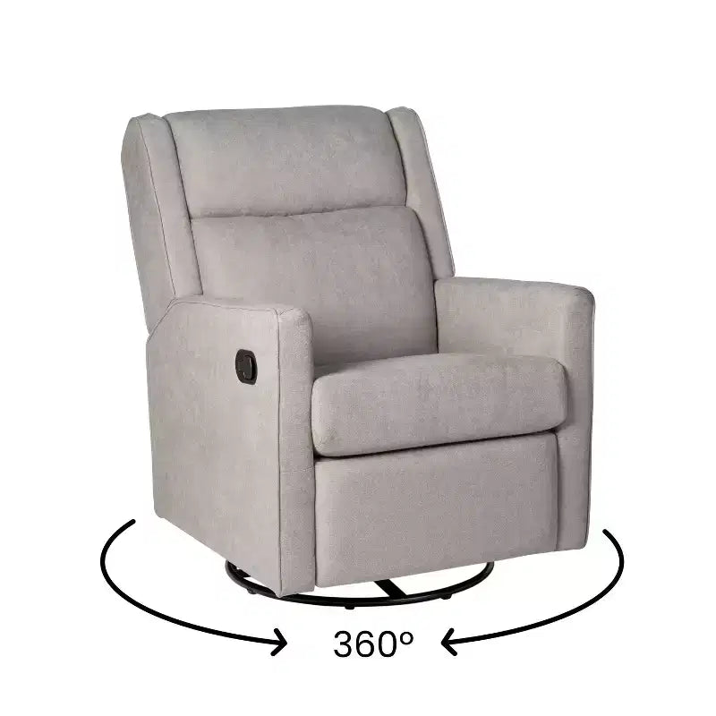Fauteuil inclinable, à bascule et pivotant manuel traditionnel 3 en 1 Merrick Lane