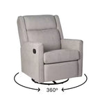 Fauteuil inclinable, à bascule et pivotant manuel traditionnel 3 en 1 Merrick Lane