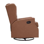 Fauteuil Inclinable Glider Manuel Emma et Oliver avec Pivotement à 360 Degrés, Fauteuil Inclinable à Dossier Ailé Parfait pour le Salon, la Chambre ou la Chambre de Bébé